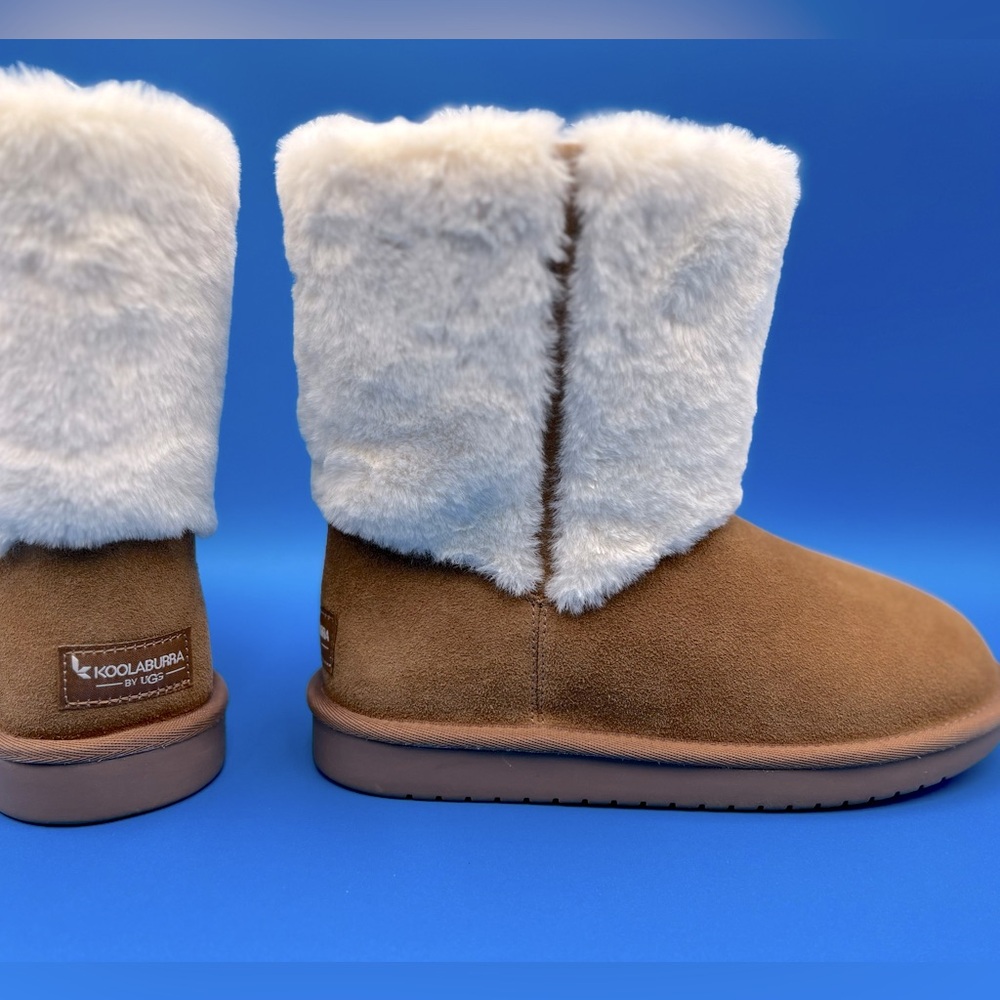 🛖 New Koolaburra by UGG Kids' Aubrei Short Fashion Boot Big Girls Sz 4